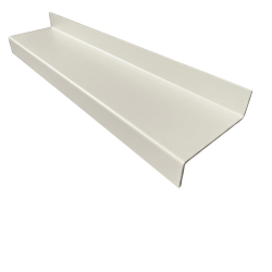 Z-Profil aus Stahl verzinkt RAL9002 beschichtet 0,75 mm stark grauweiß